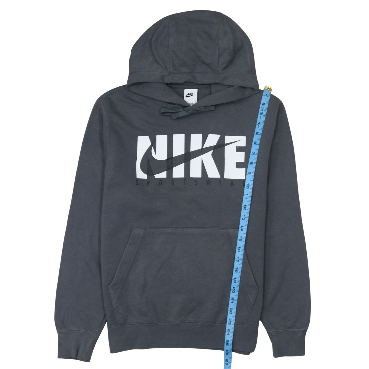 Nike Men's Grey Pullover Hoodie Small Graphic Sportswear