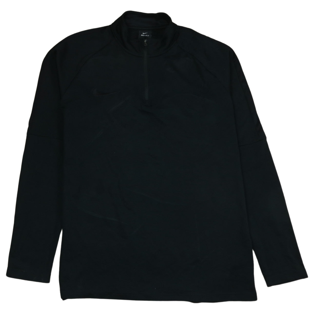 Nike Men's Black Dri-FIT 1/4 Zip Athletic Sweatshirt - Size M
