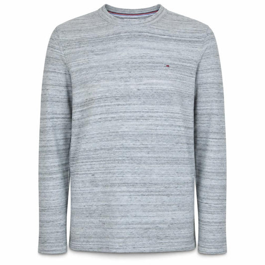 Tommy Jeans Men's Grey Cotton Crew Neck Pullover Jumper L