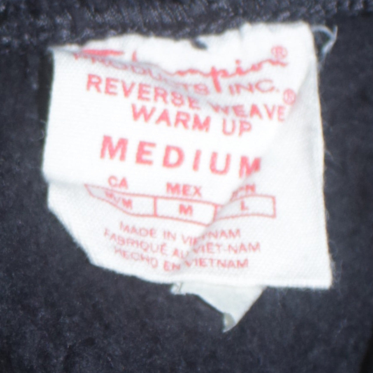 Champion Men's Black Medium Pullover Hoodie Reverse Weave