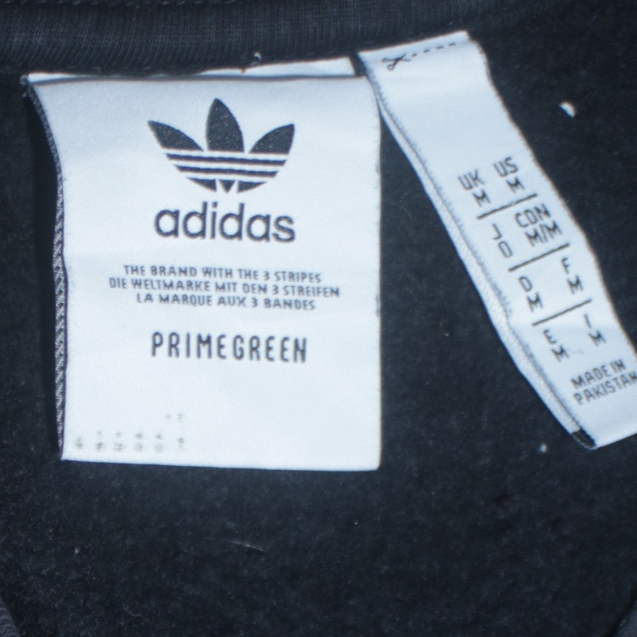 adidas Men Black Crew Neck Pullover Sweatshirt Size M