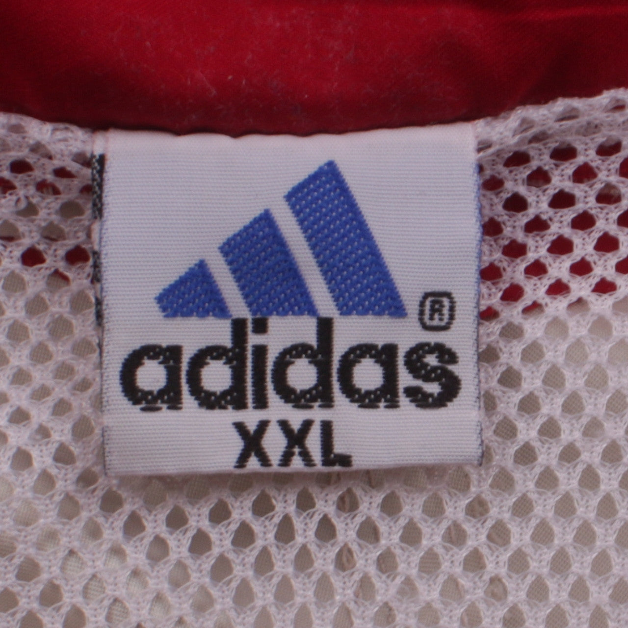 Adidas Men's Red 2XL Track Jacket Full Zip Lightweight Sportswear