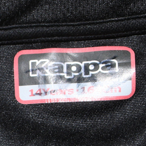 Kappa Boys Black 14 Years 1/4 Zip Sweatshirt Club Portugalete Top