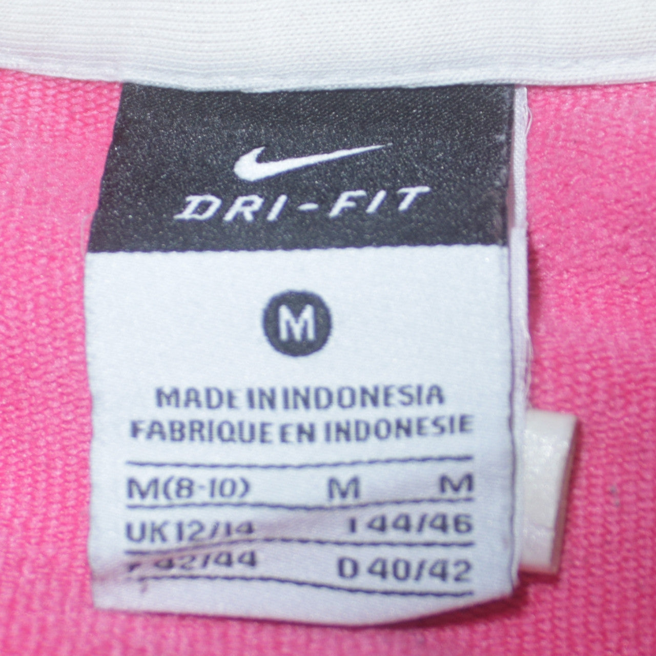 Nike Girls Pink Full Zip Hoodie Sweatshirt Medium UK 12-14 Dri-FIT