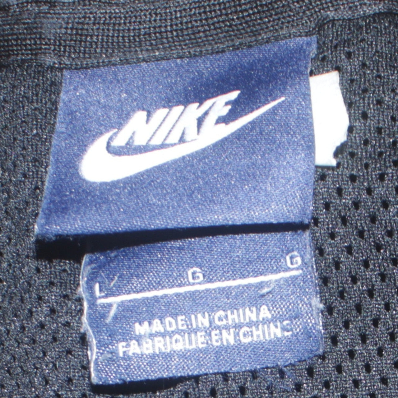 Nike Men's Black L Pullover Crew Neck Zip Pocket Sweatshirt