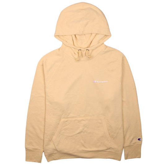 Champion Womens Beige 2XL Pullover Hoodie with Logo Detail