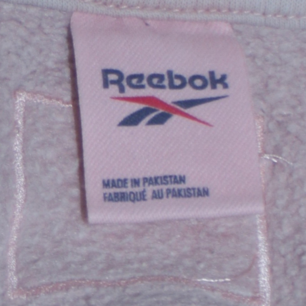 Reebok Men Pink Sweatshirt Medium Size Cotton Casual