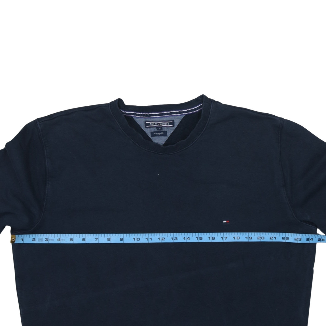 Tommy Hilfiger Men’s Blue 2XL Crew Neck Vintage Fit Sweatshirt