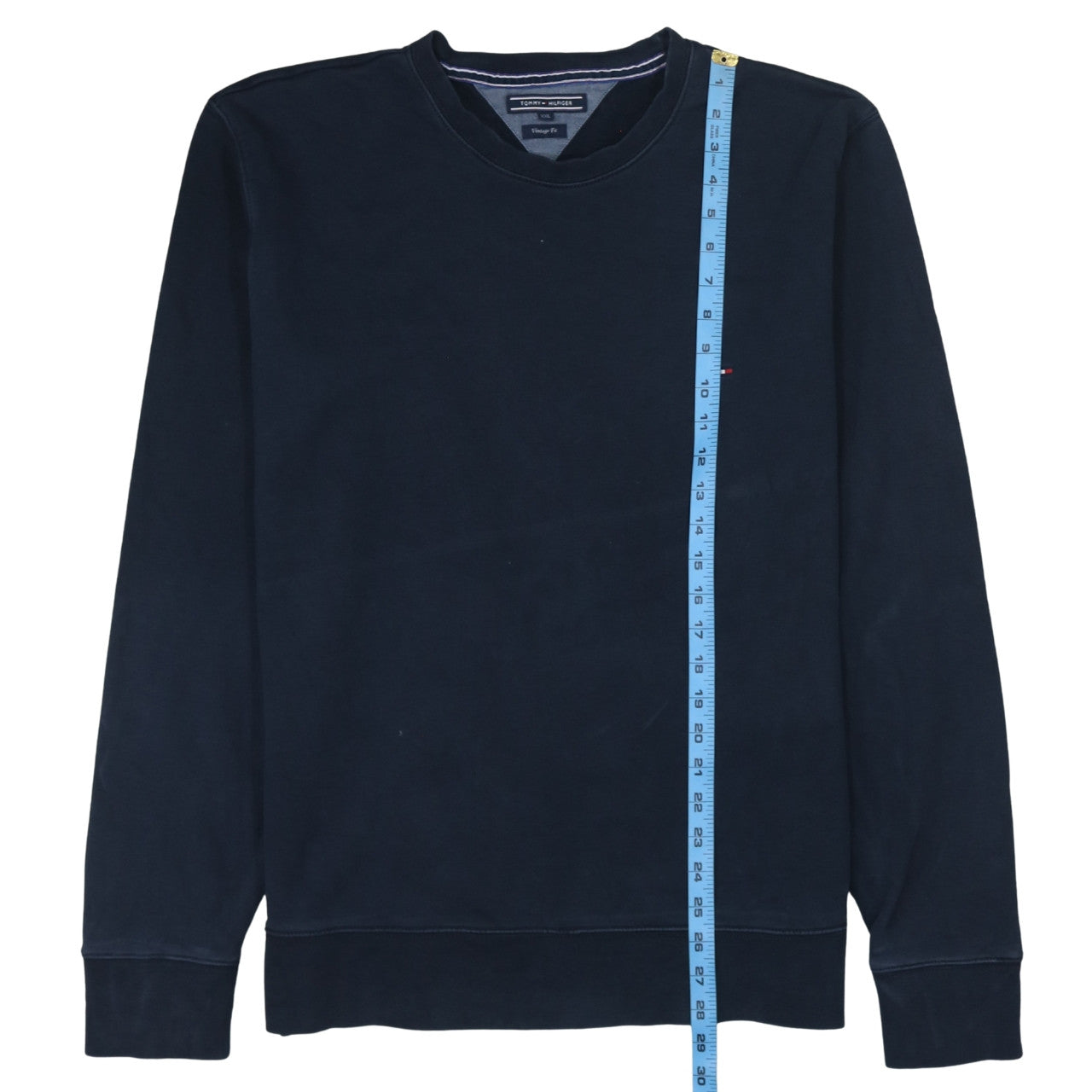 Tommy Hilfiger Men’s Blue 2XL Crew Neck Vintage Fit Sweatshirt