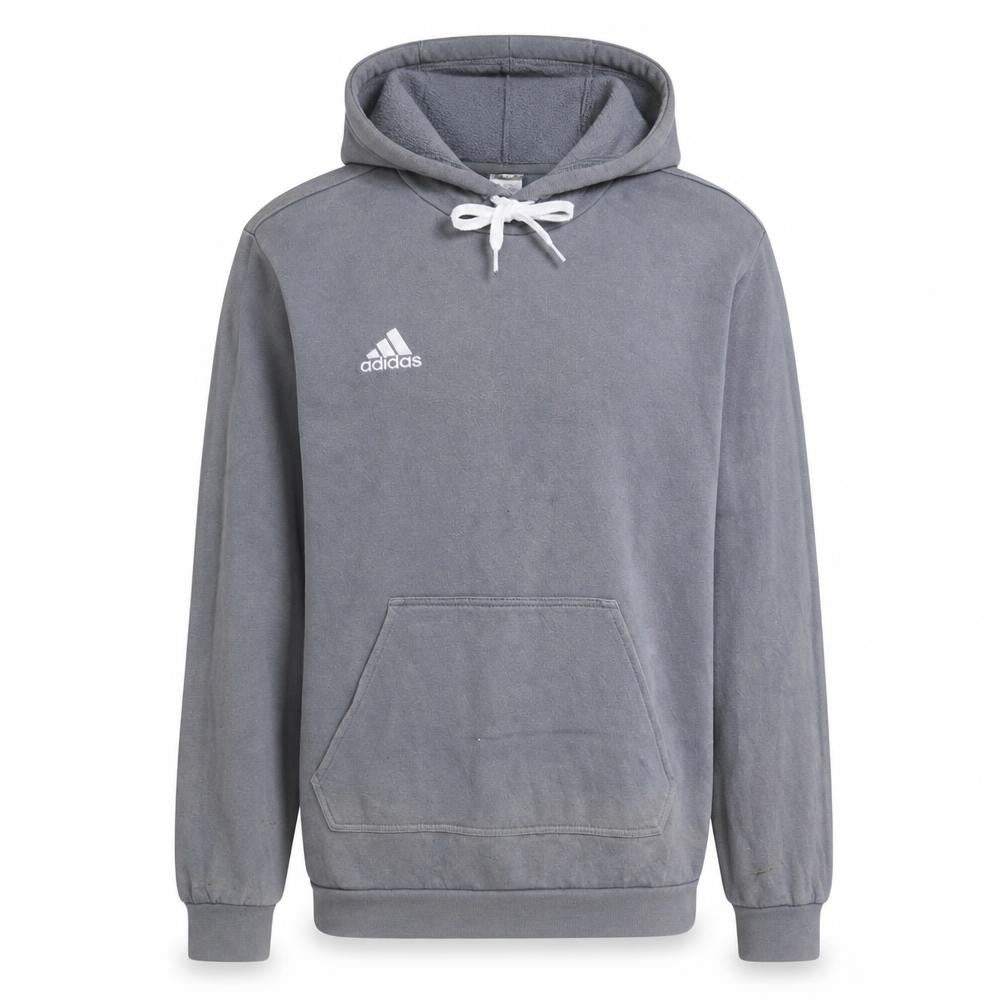 Adidas Men's Grey Pullover Hoodie Size S Fleece Sportswear