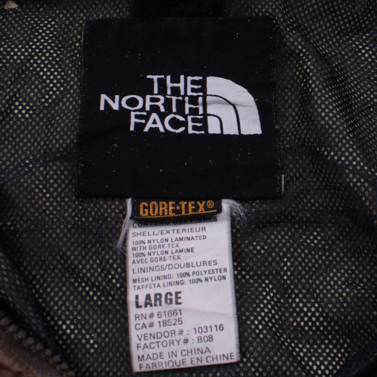 The North Face Men's Brown Waterproof Hooded Parka Jacket L