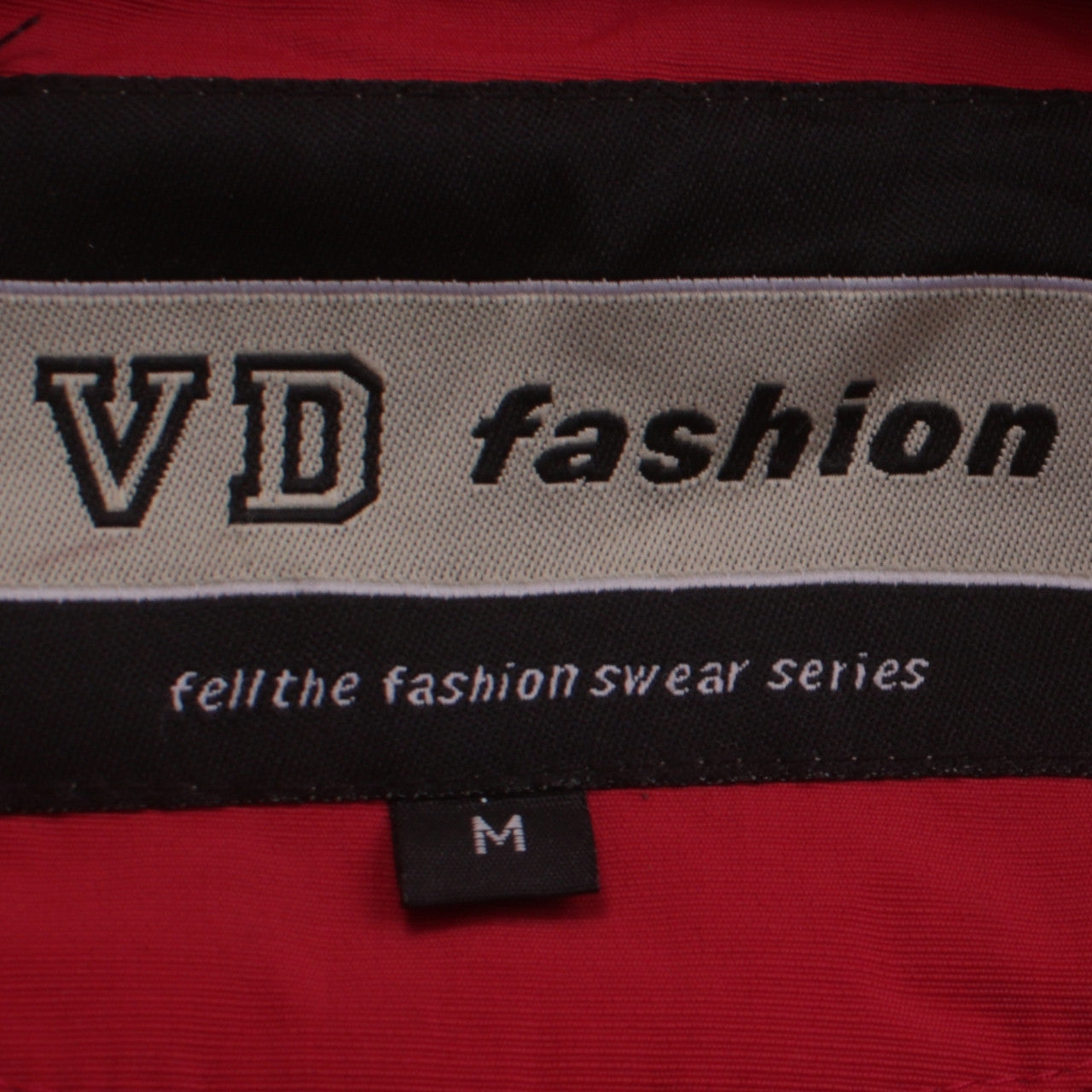 VD Fashion Womens Red Black Racing Motorcycle Jacket M