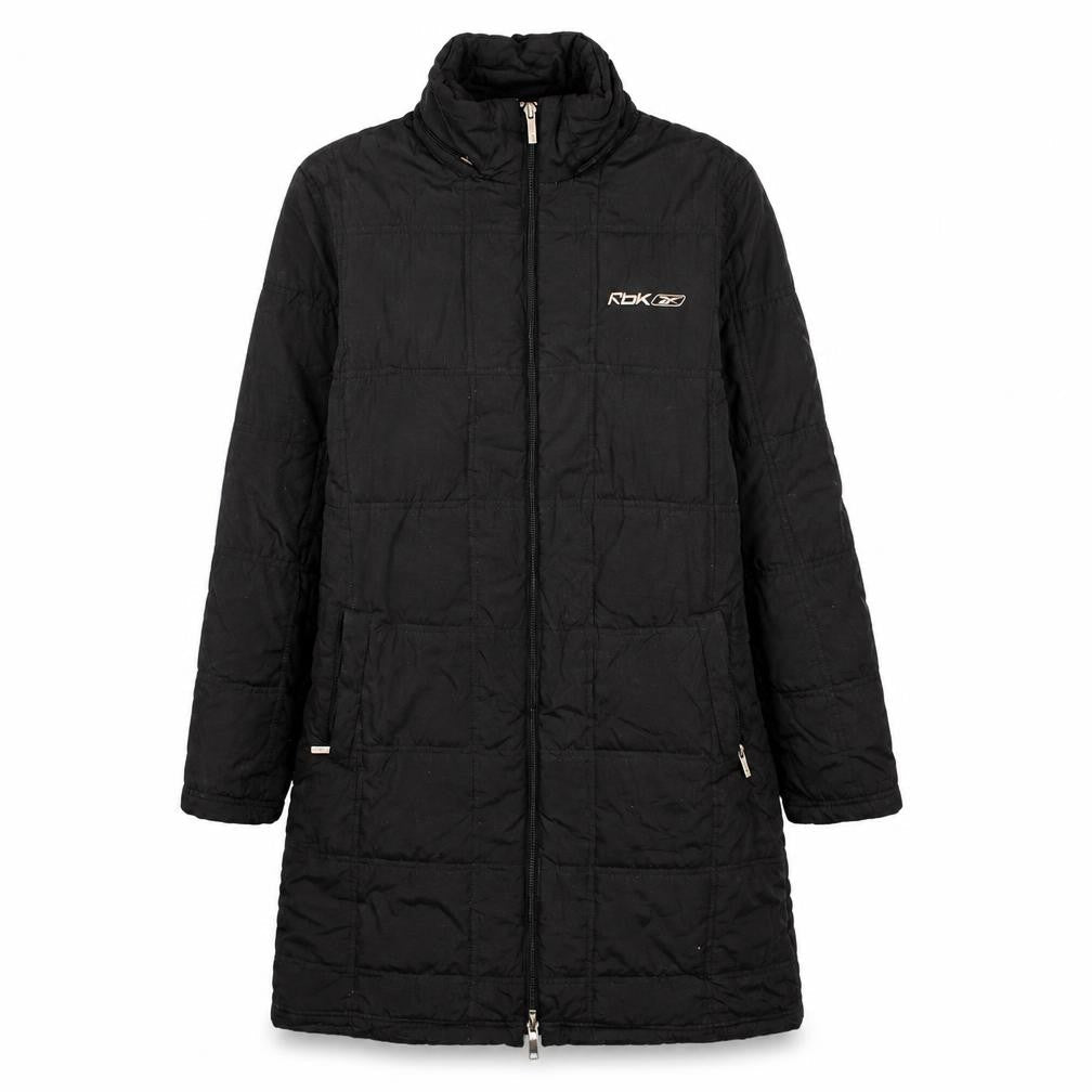 Reebok Women’s Black Long Puffer Coat Size 12 Winter Jacket