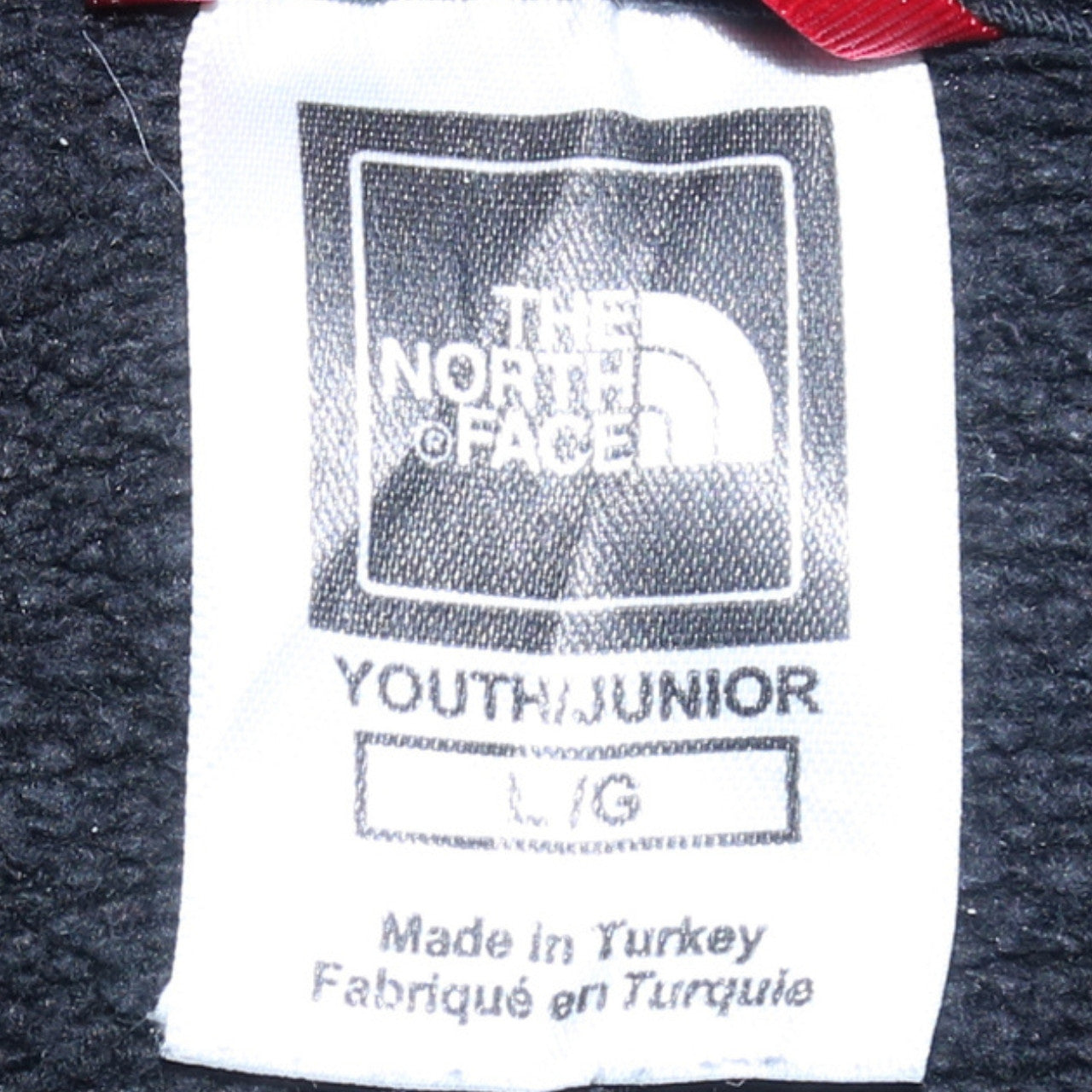 The North Face Boys Black Pullover Hoodie L Logo Fleece Sweatshirt