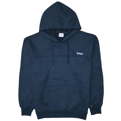 Additional front view of Lee Cooper Men’s Blue Pullover Hoodie, size L, Regular Fit