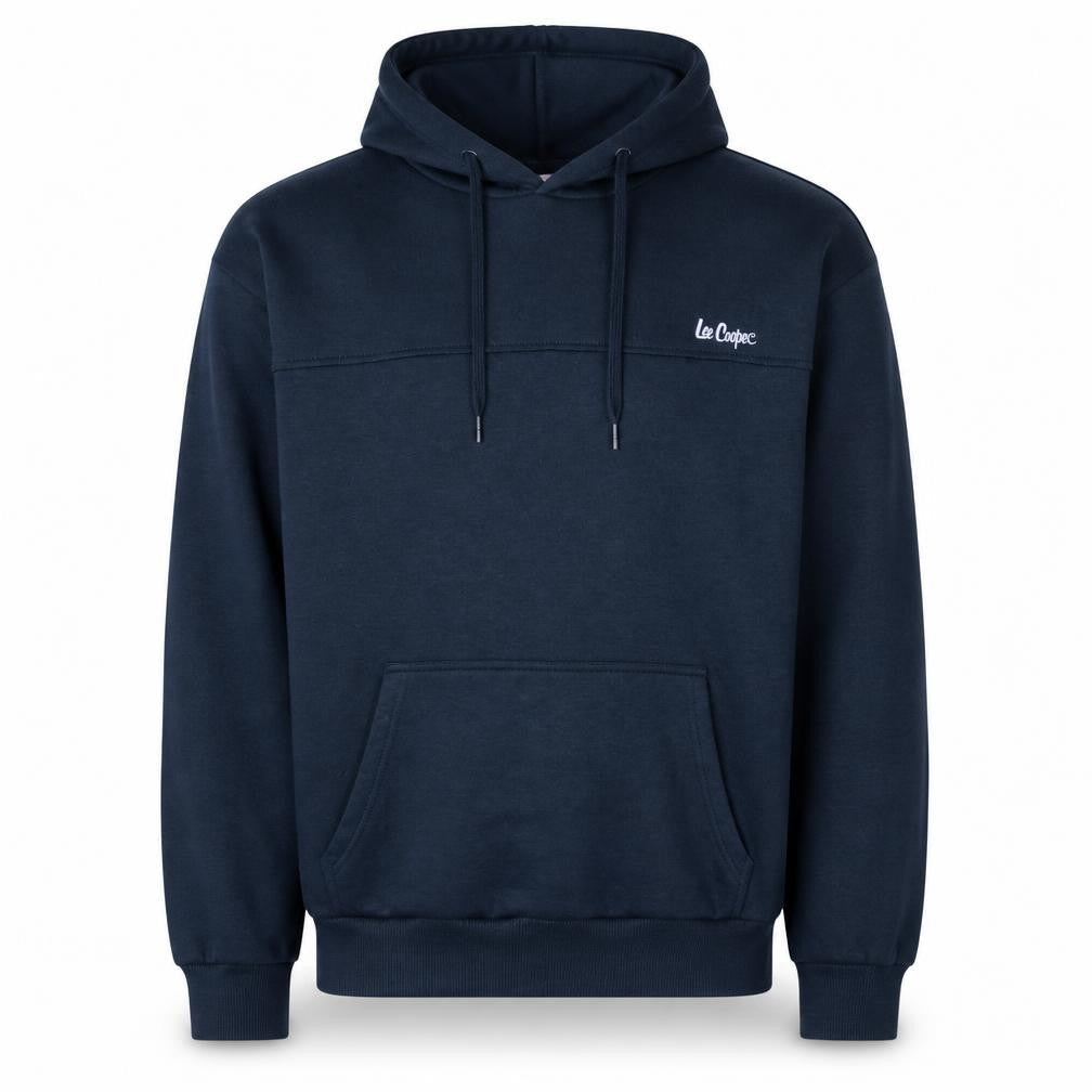 Lee Cooper Men’s Blue Pullover Hoodie Size L Regular Fit