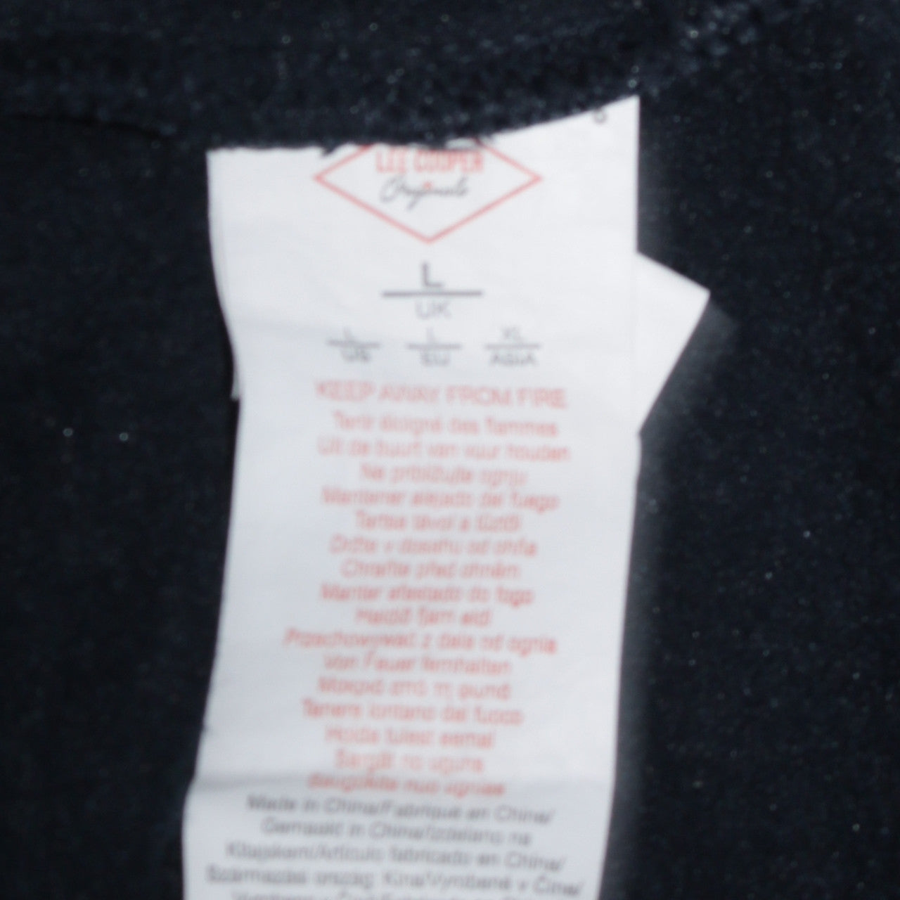 Lee Cooper Men’s Blue Pullover Hoodie Size L Regular Fit