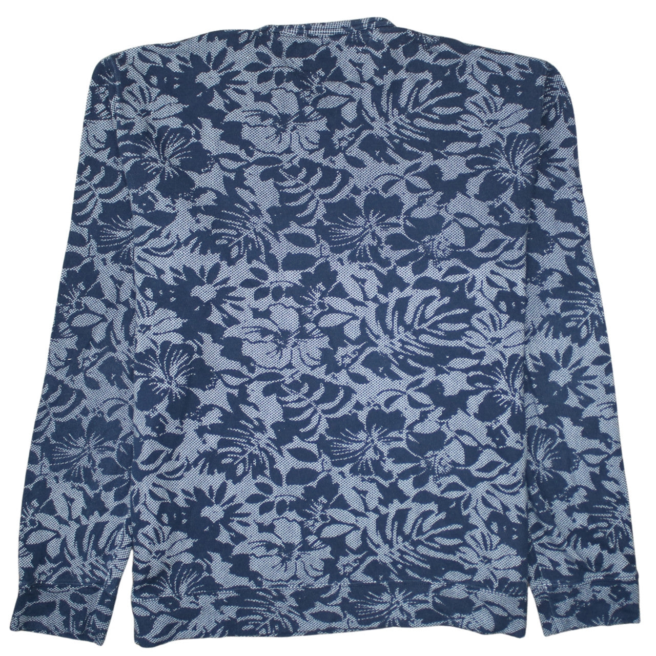 Tommy Hilfiger Women's Blue Floral Crew Neck Pullover Sweatshirt XXL