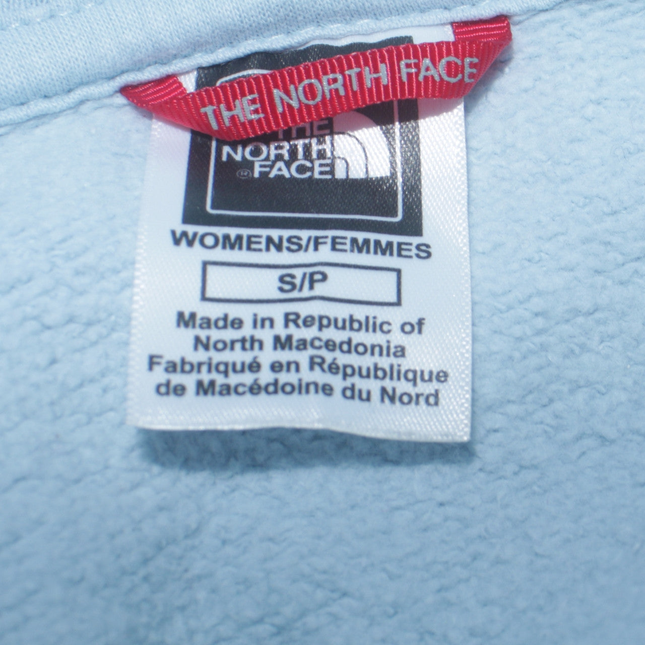 The North Face Women's Light Blue Pullover Hoodie Size S Cotton Casual