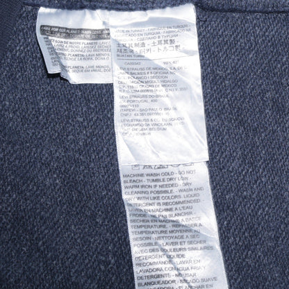 Levi's Men's Blue Pullover Hoodie Small Logo Fleece Sweatshirt