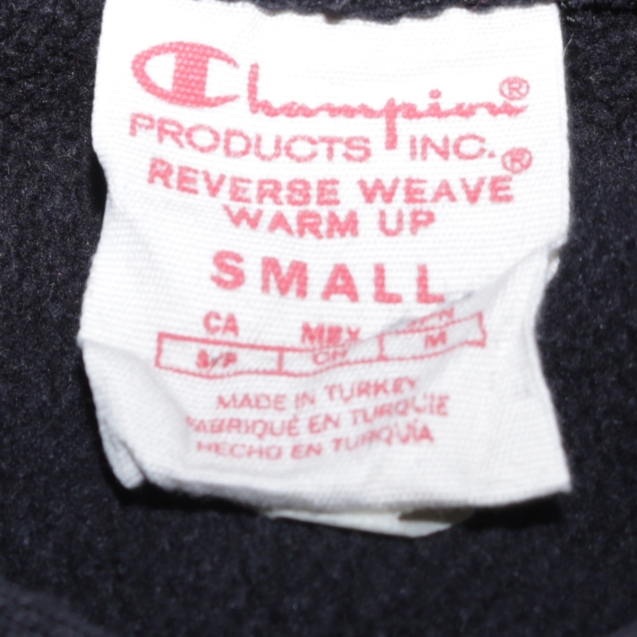 Champion Men’s Black Pullover Hoodie Small Embroidered Logo Fleece