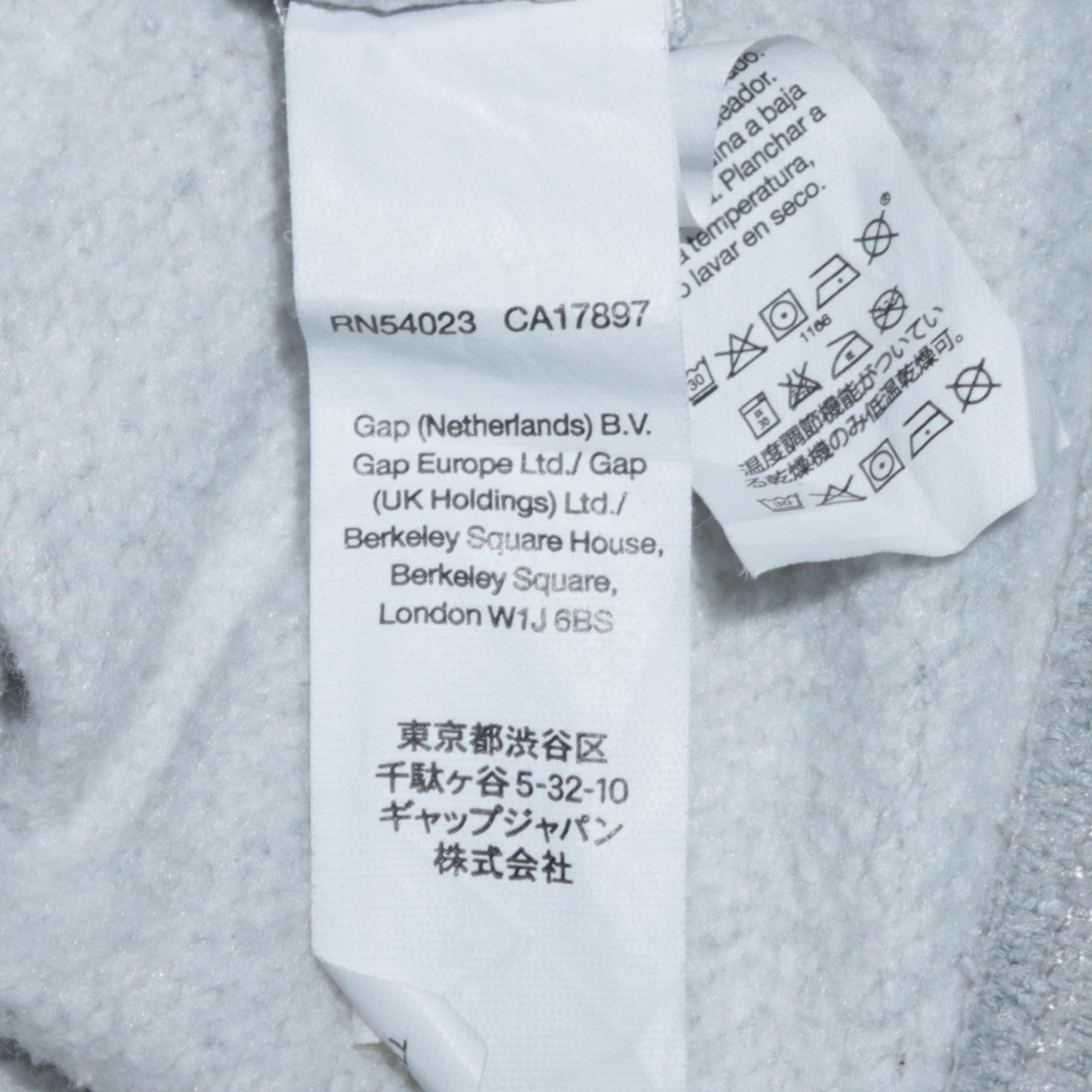GAP Womens Grey Full Zip Hoodie Small Logo Print Casual Sweatshirt