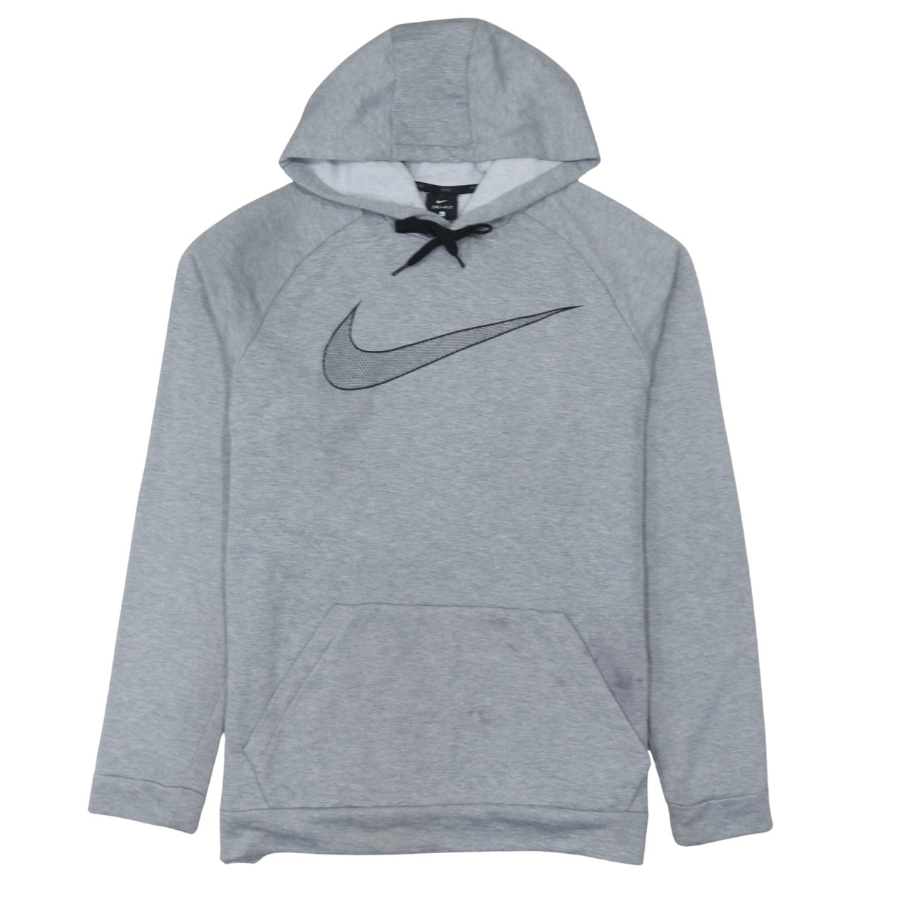Nike Men's Grey Dri-Fit Pullover Hoodie Size L Sports Sweatshirt