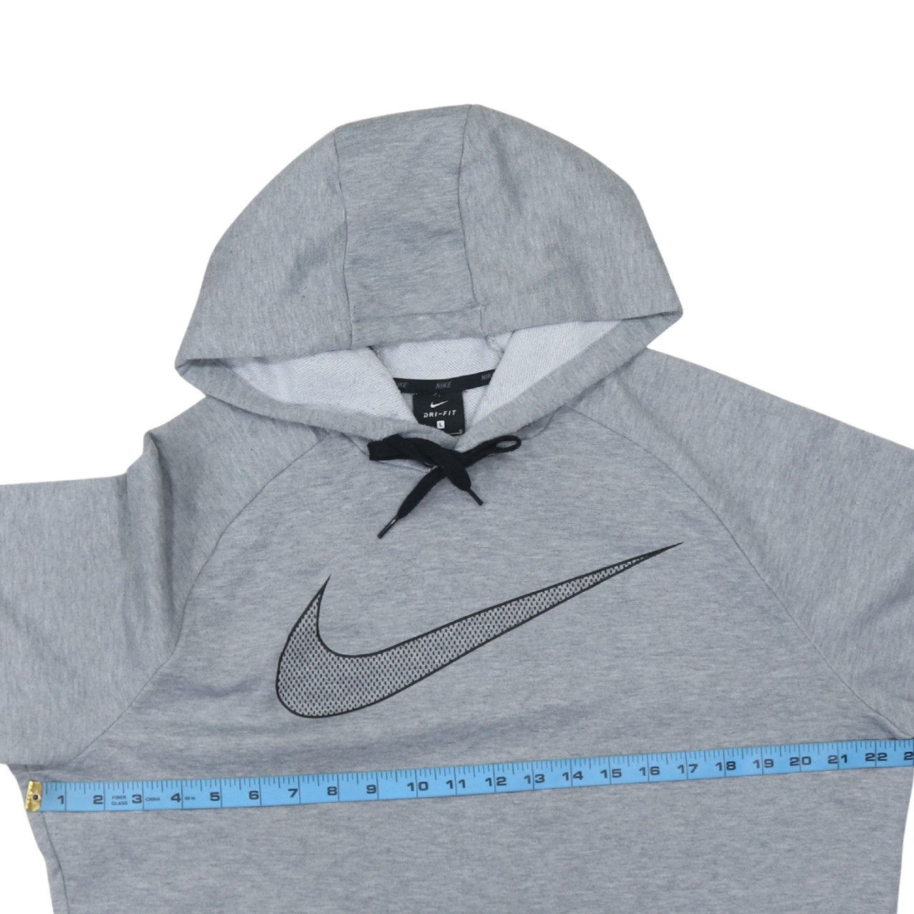 Nike Men's Grey Dri-Fit Pullover Hoodie Size L Sports Sweatshirt