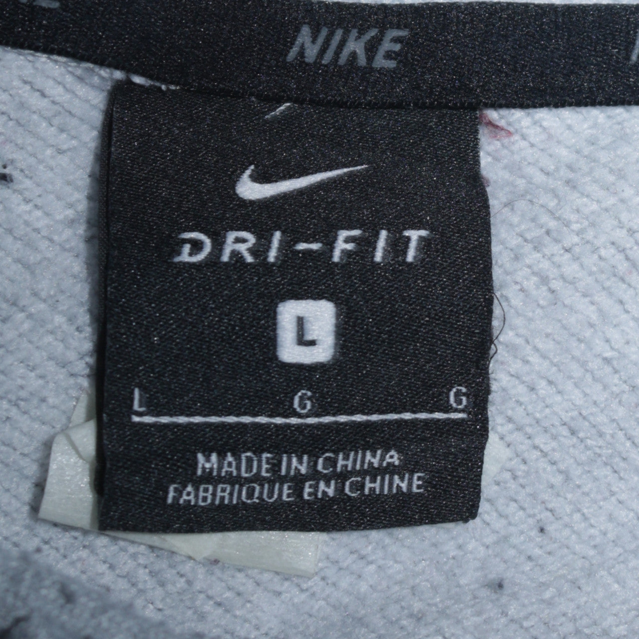 Nike Men's Grey Dri-Fit Pullover Hoodie Size L Sports Sweatshirt