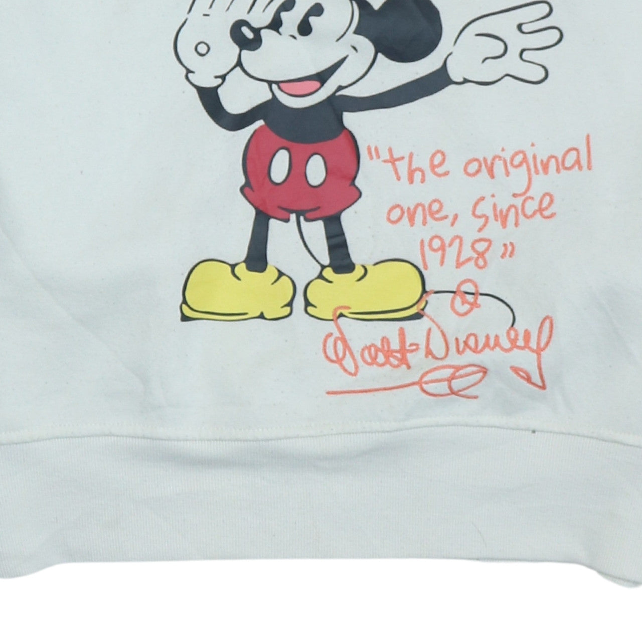 Primark Disney Women Ivory Cropped Fleece Sweatshirt S