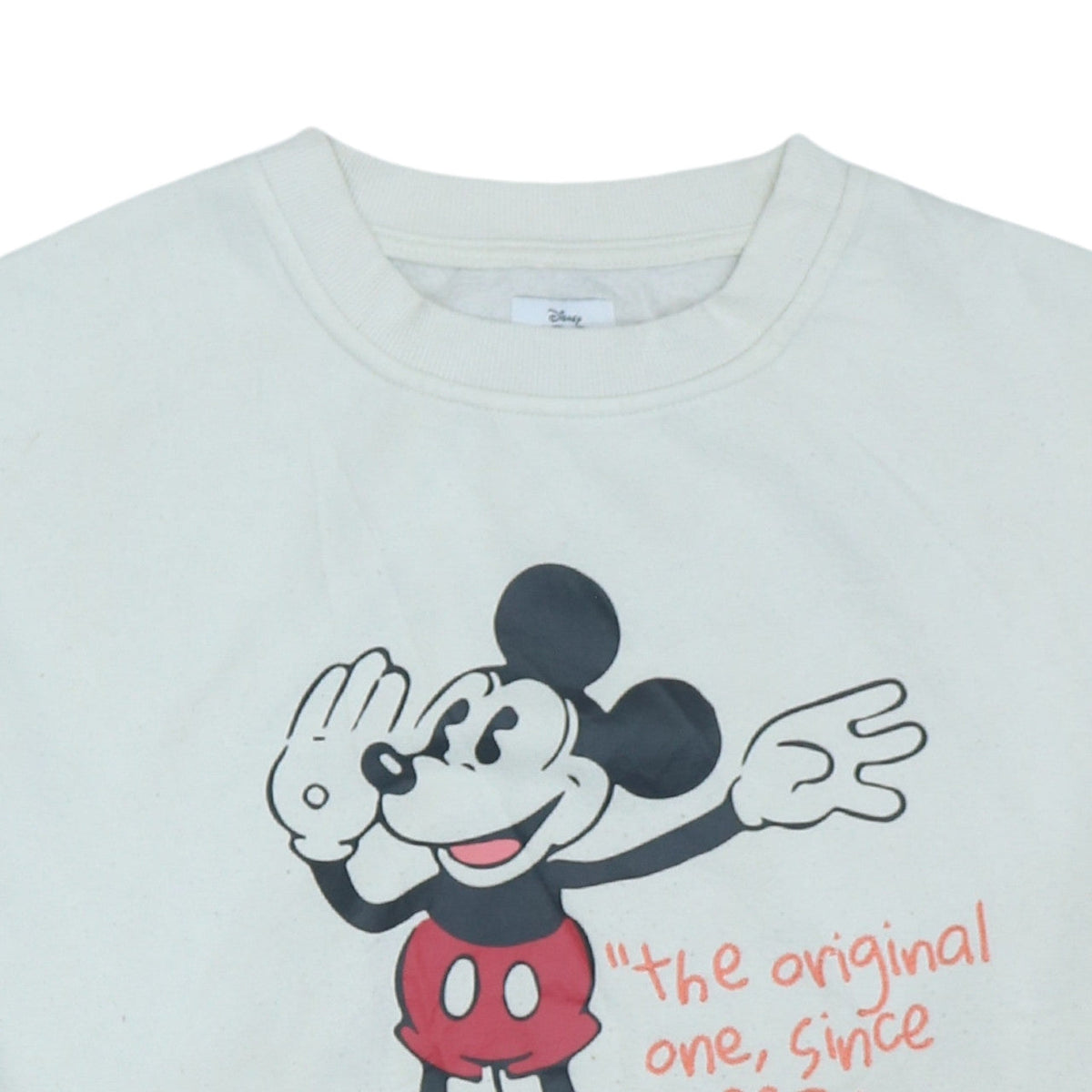 Preloved Primark Disney Women Ivory Cropped Fleece Sweatshirt S - Image 6