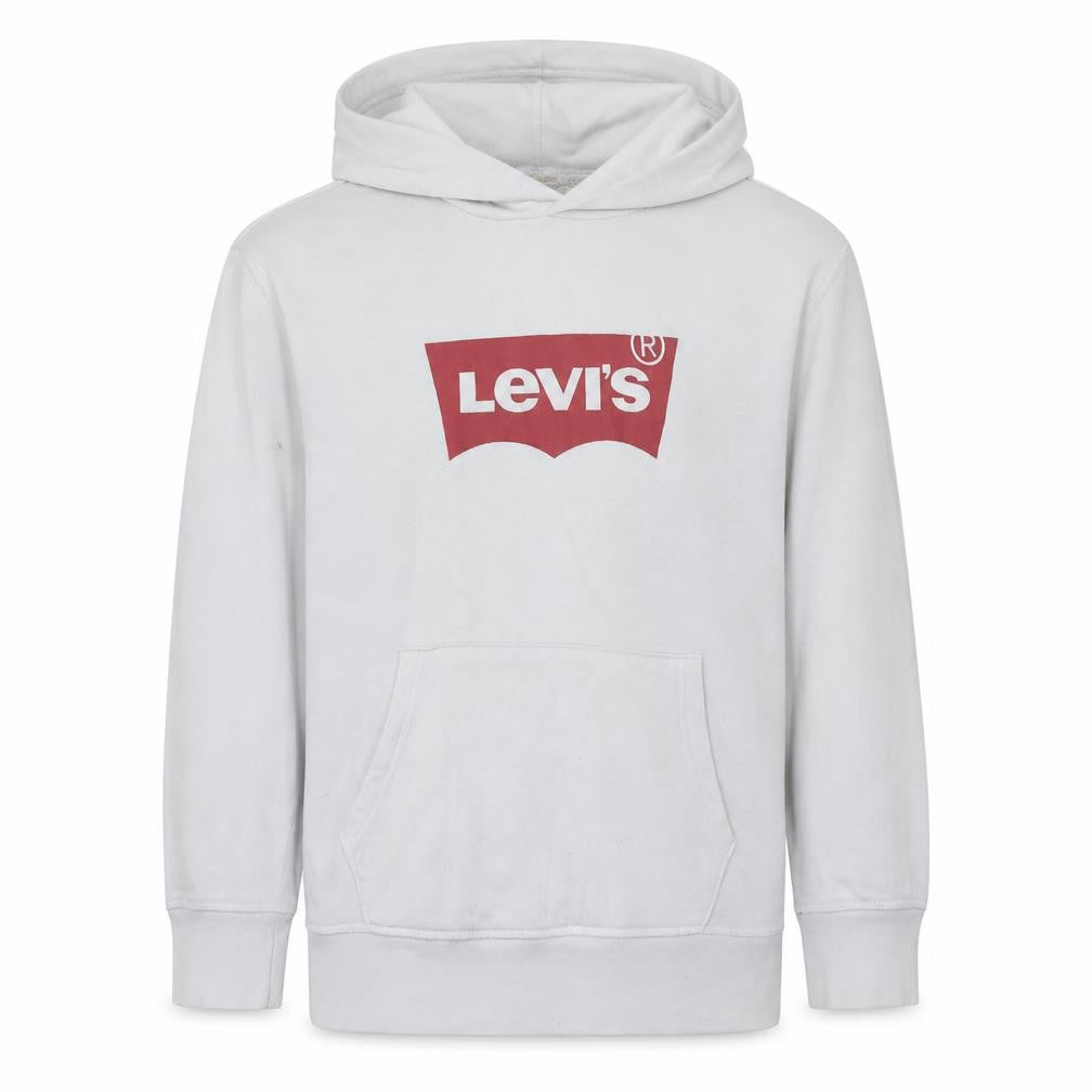 Levi's Mens White XS Pullover Hoodie with Logo Graphic Print