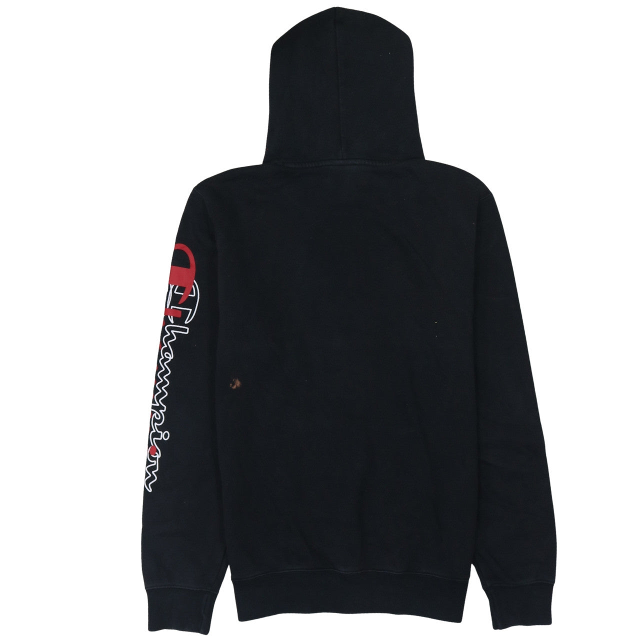 Champion Men's Black Logo Pullover Hoodie Size M