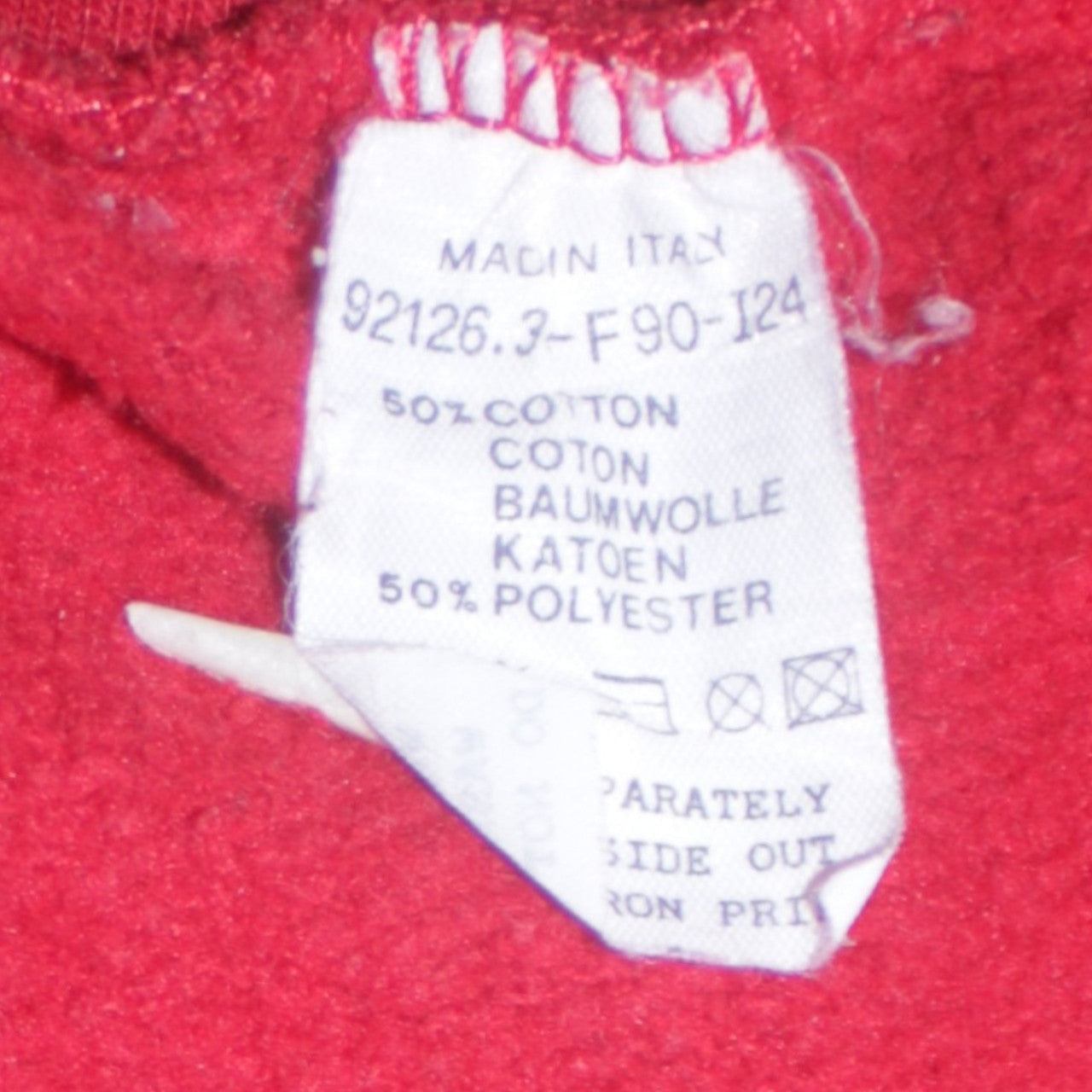 Levi's Women's Red Crew Neck Pullover Sweatshirt Size L Cotton Blend