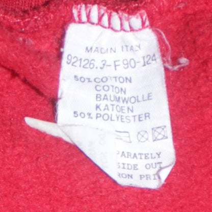 Levi's Women's Red Crew Neck Pullover Sweatshirt Size L Cotton Blend