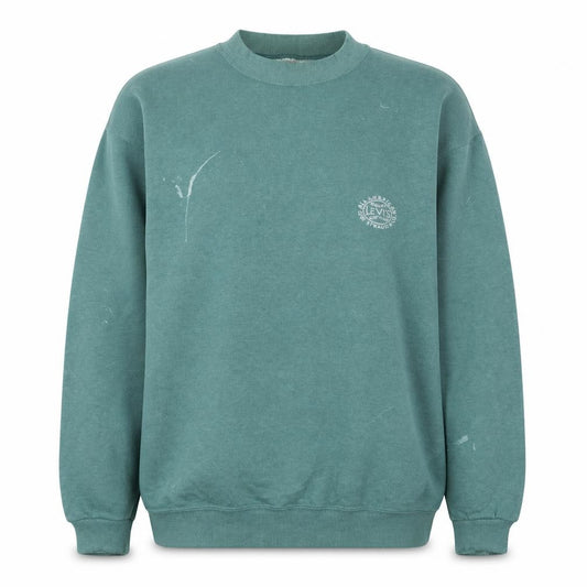 Levi's Women's Green Pullover Sweatshirt L Classic Logo Crewneck