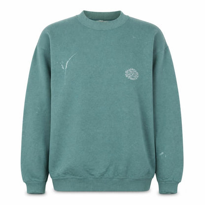 Levi's Women's Green Pullover Sweatshirt L Classic Logo Crewneck