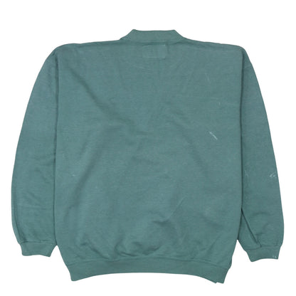 Levi's Women's Green Pullover Sweatshirt L Classic Logo Crewneck