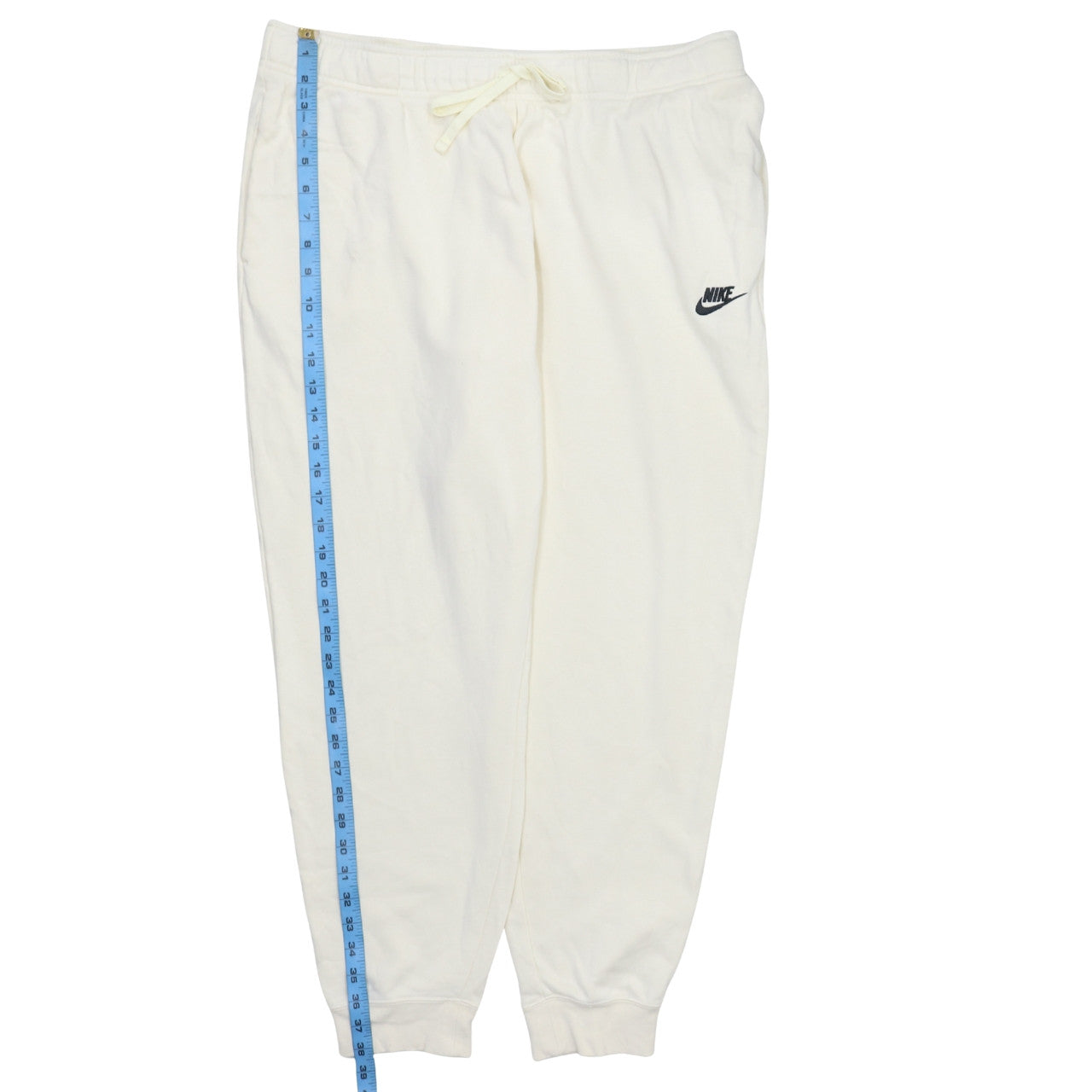 Nike Women Ivory Fleece Jogger Trousers XL Comfort Fit