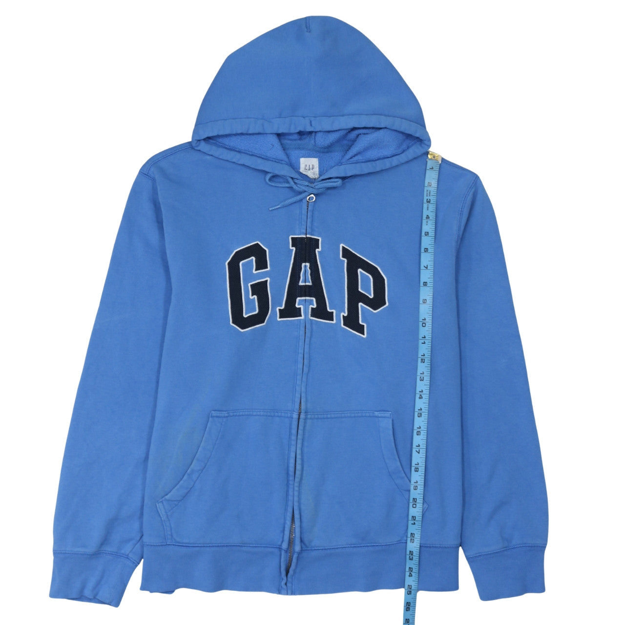 GAP Women Blue Full Zip Hoodie XL Cotton Blend Casual