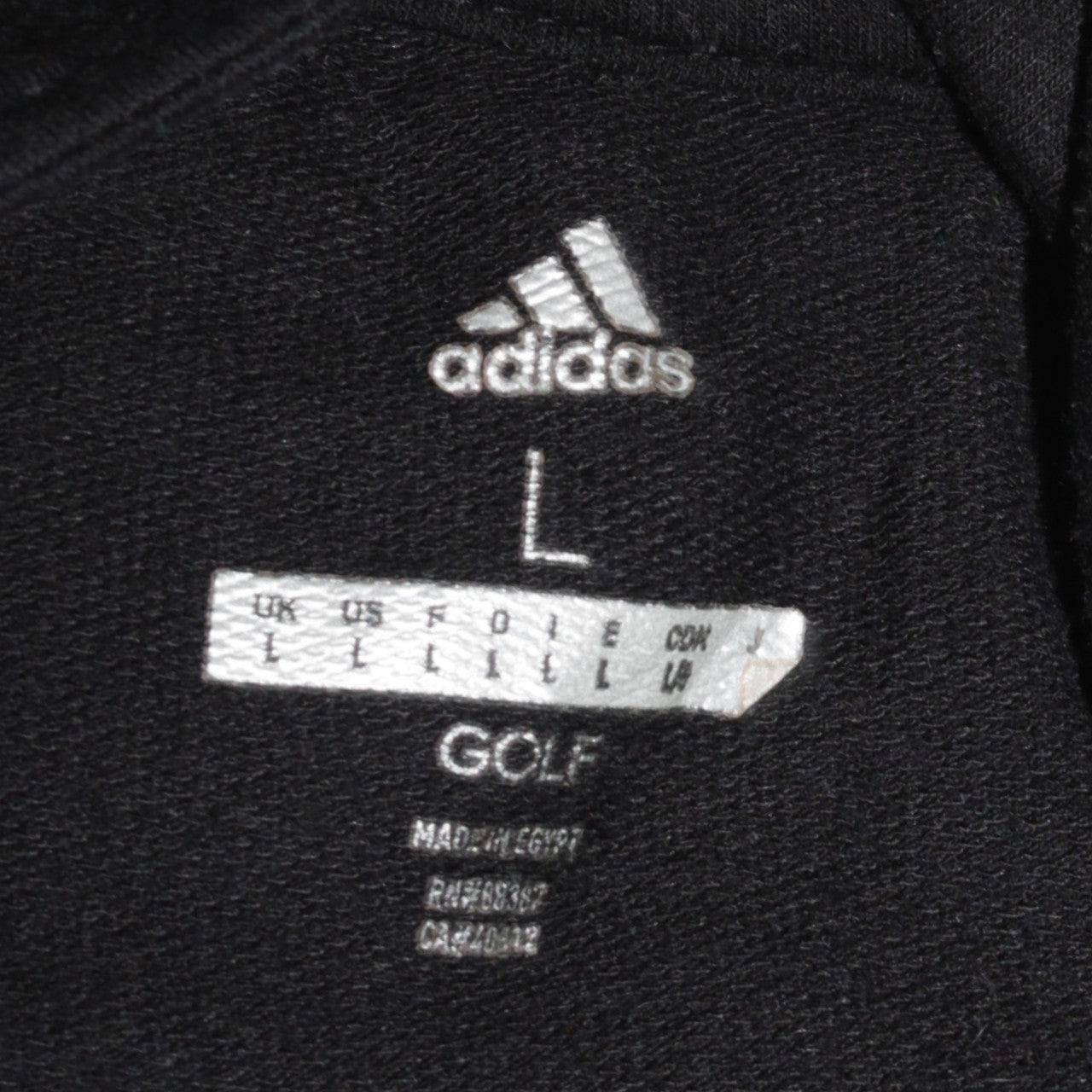 Adidas Women's Black L Track Jacket Full Zip Sporty Golf Top