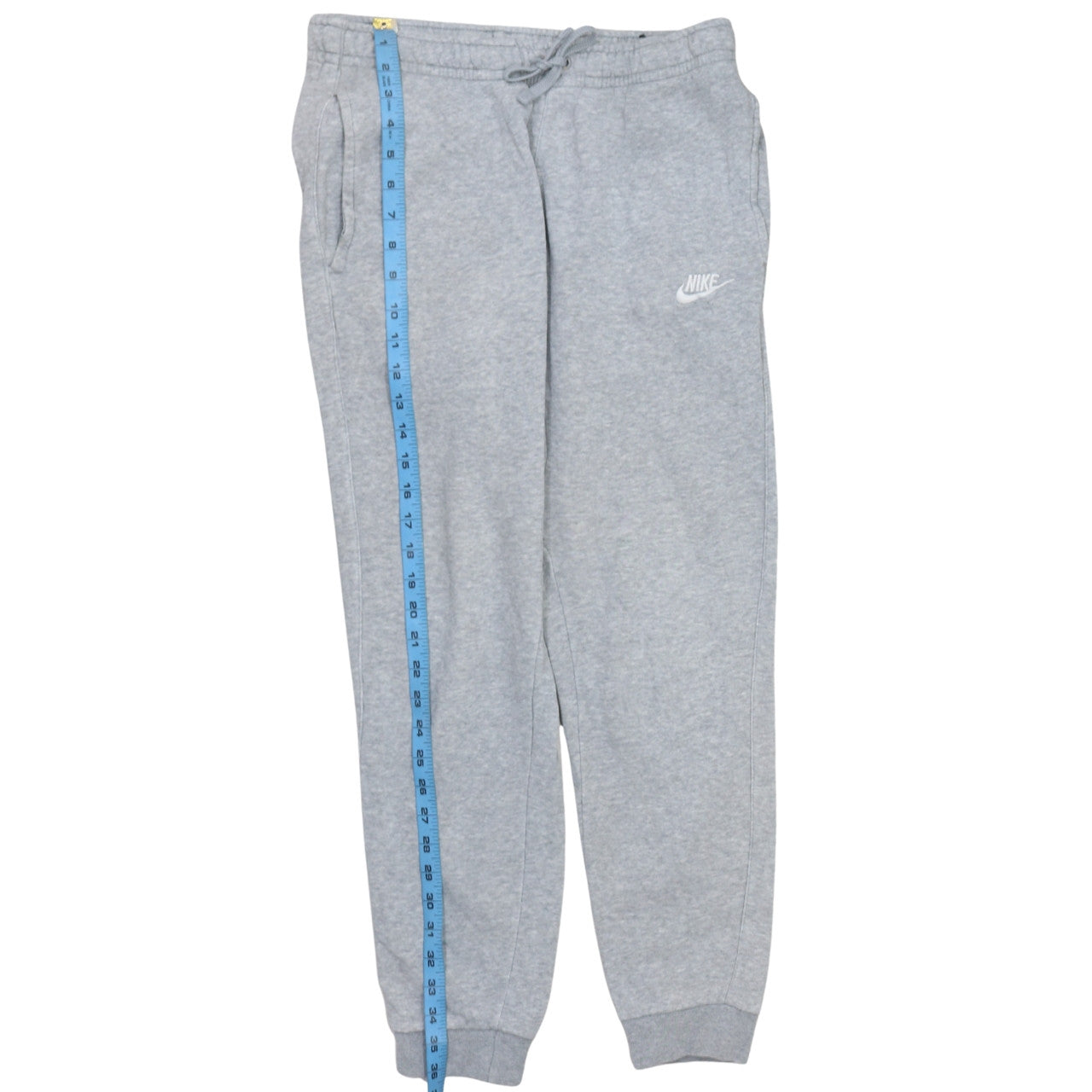 Nike Men's Grey Jogger Sweatpants S Regular Fit Cotton Blend