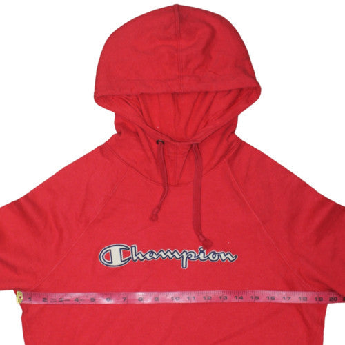 Champion Men’s Red Pullover Hoodie Regular Fit Size S Fleece