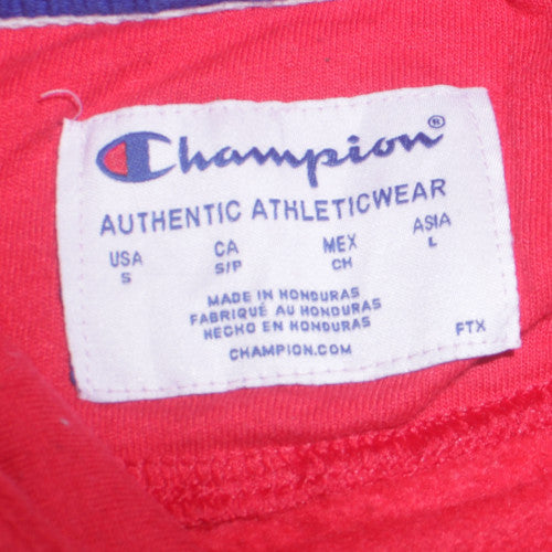 Champion Men’s Red Pullover Hoodie Regular Fit Size S Fleece
