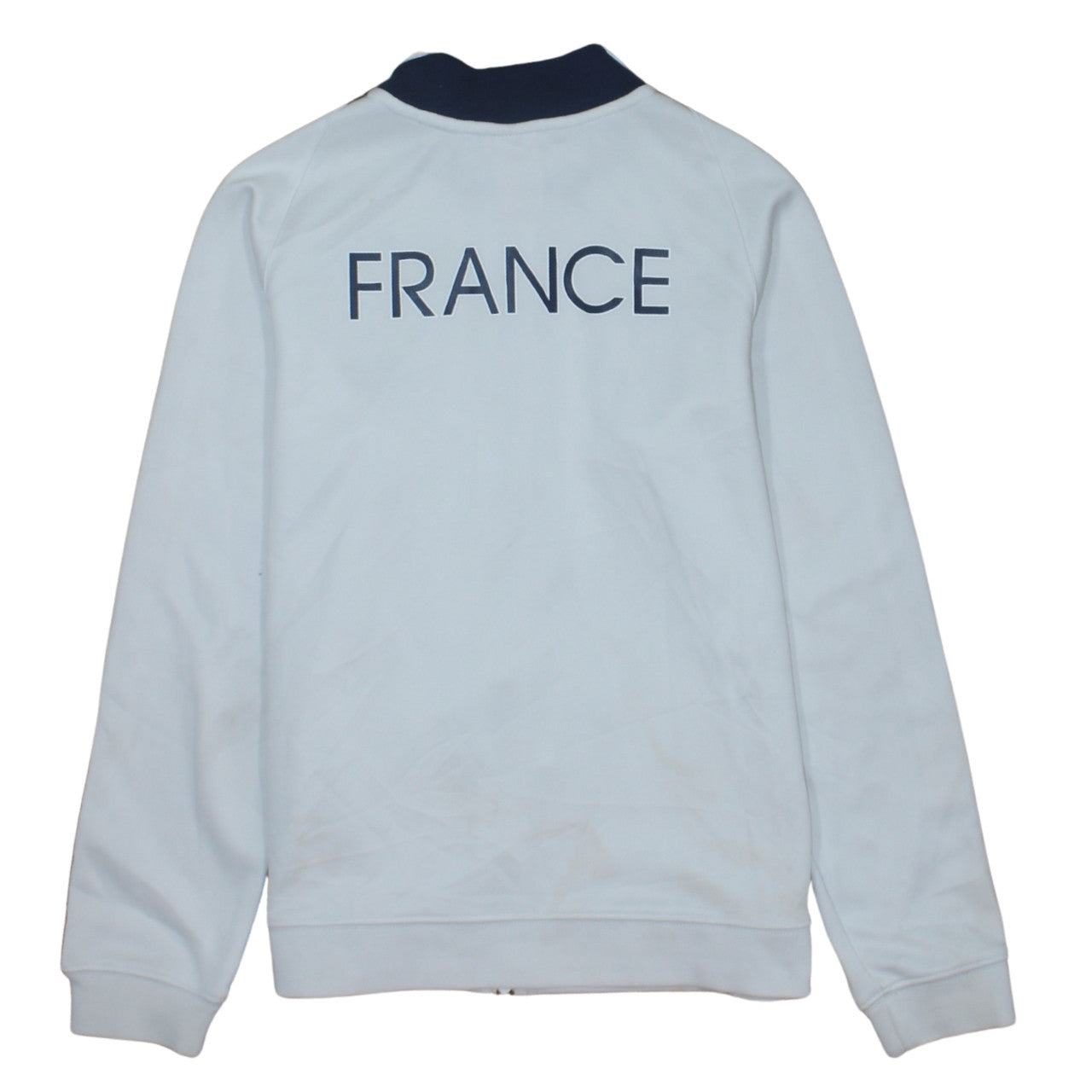 Nike Boys White Blue France FFF Track Jacket XL 13-15 Years Full Zip