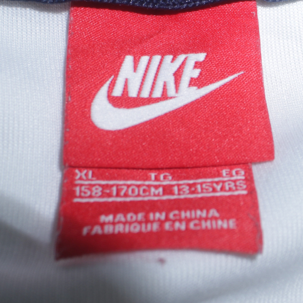 Nike Boys White Blue France FFF Track Jacket XL 13-15 Years Full Zip