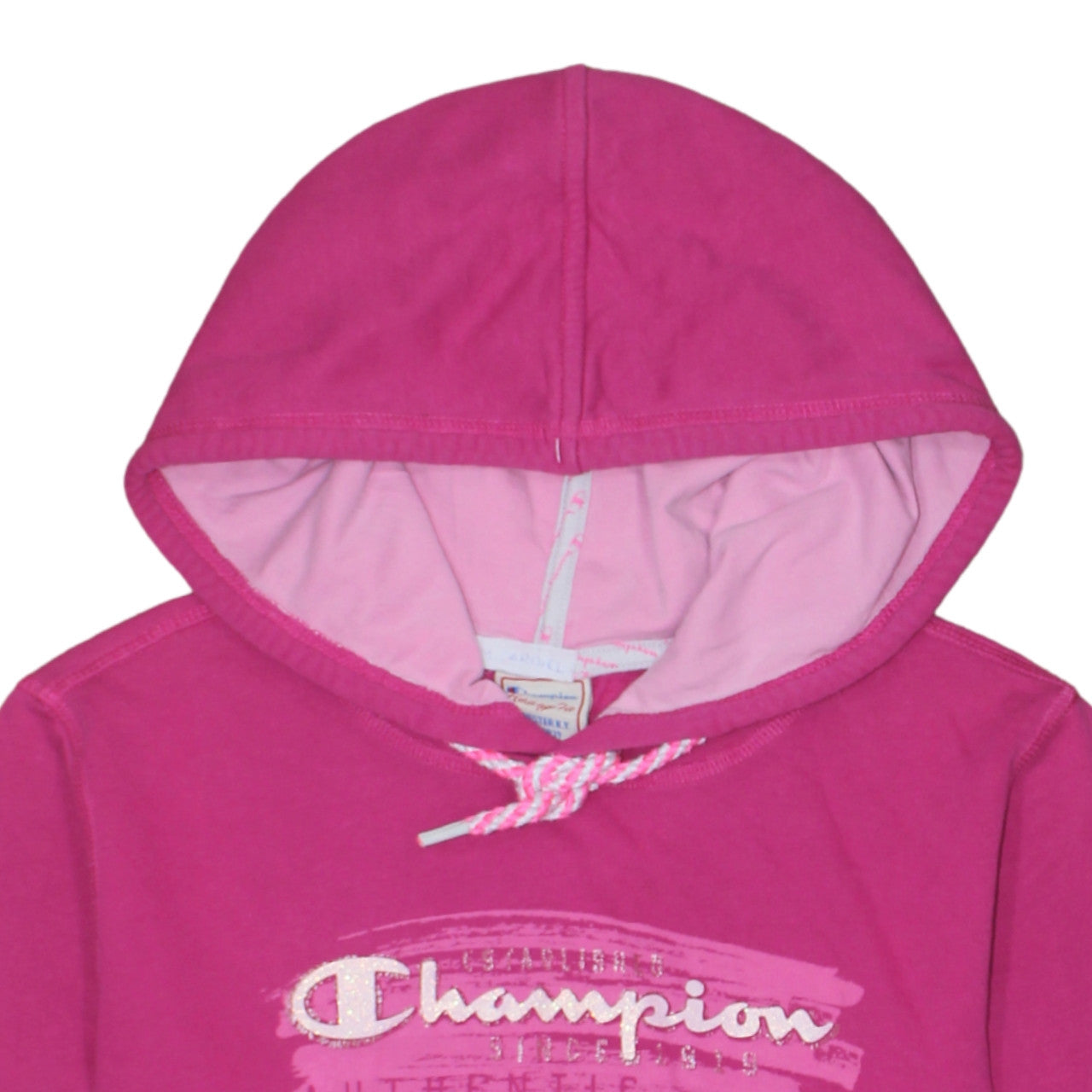 Champion Women’s Pink Pullover Hoodie Size L Heritage Fit
