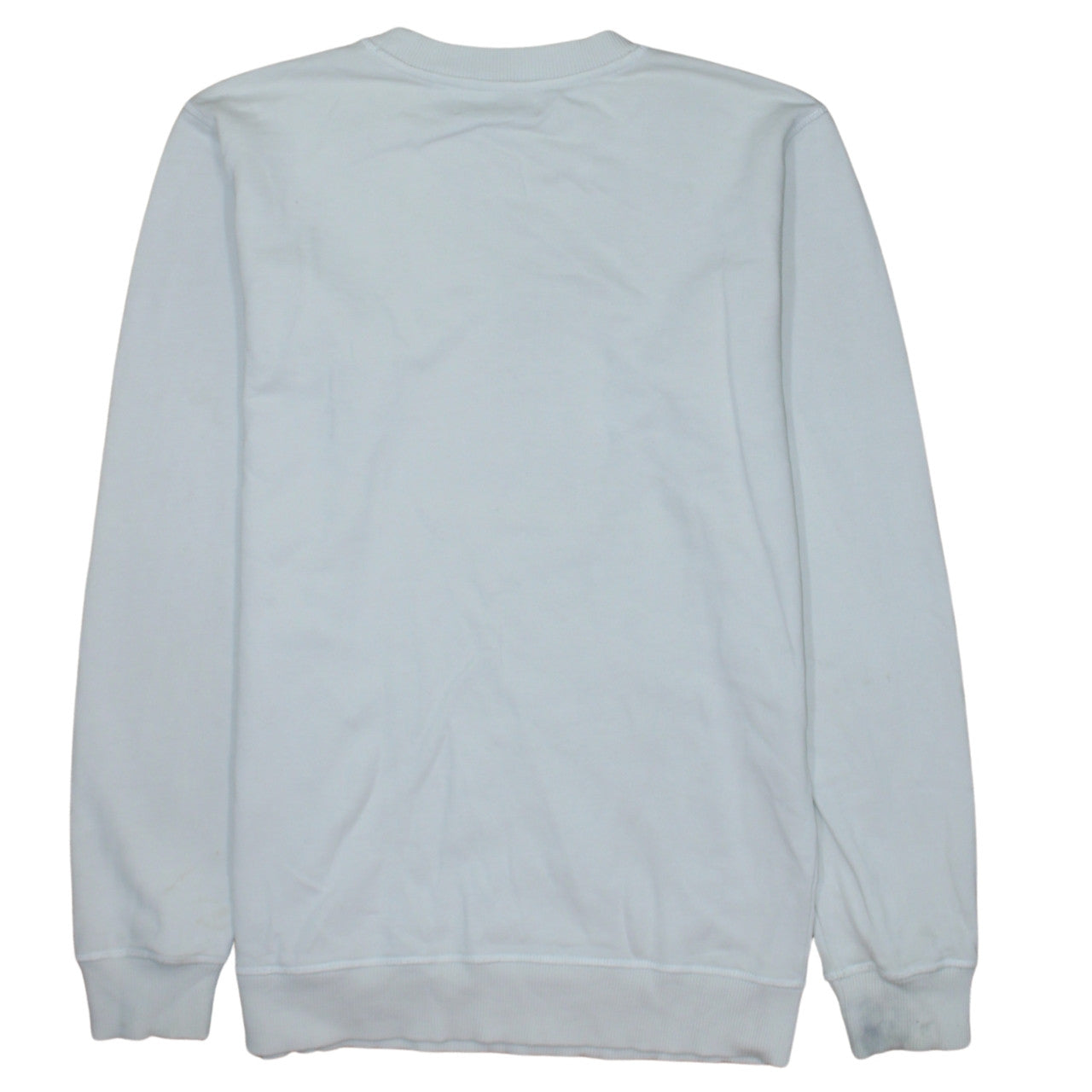 Calvin Klein Jeans Men's White Regular Fit Logo Sweatshirt M
