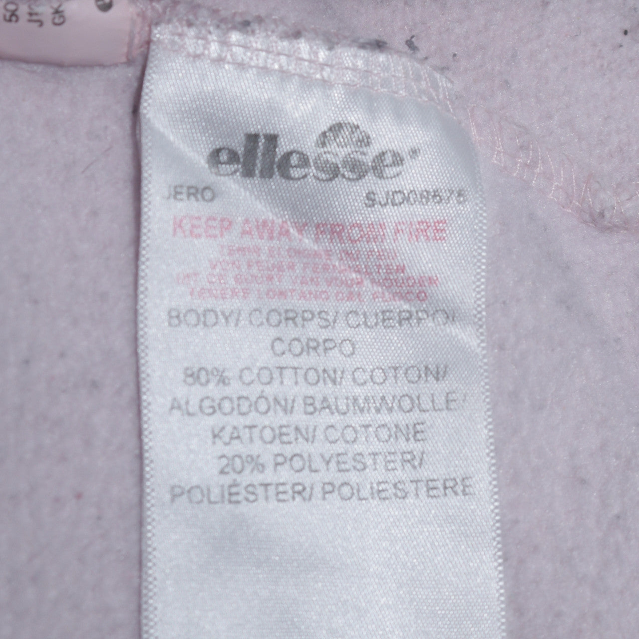 Ellesse Girls Pink Pullover Hoodie 13-14 Years Logo Graphic Fleece