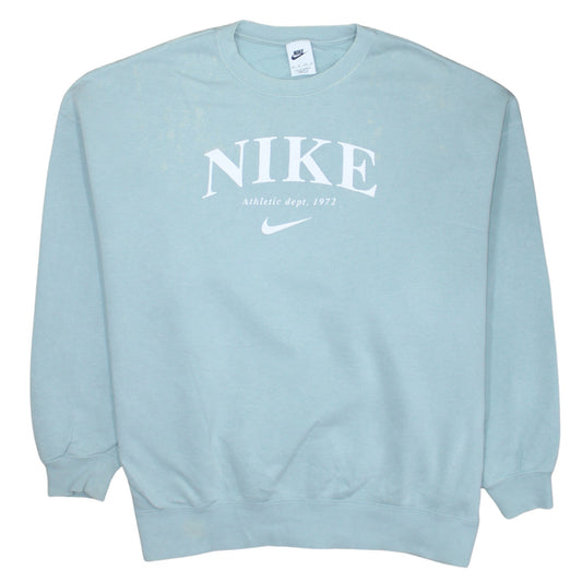 Nike Womens Blue XS Pullover Crew Neck Sweatshirt